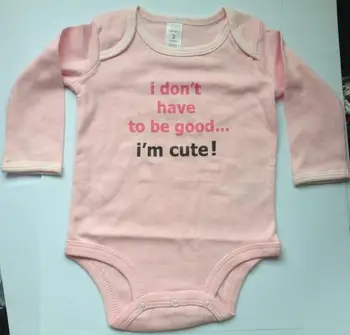 0-6month розови бебешки бодита новородено Гащеризони дълъг ръкав Пижами за малки деца Общо Дрехи за бебета