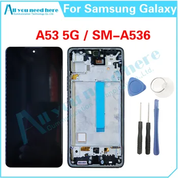 100% тест за Samsung Galaxy A53 5G A536 A536B A536U A5360 A536E A536V A536W A536N LCD дисплей сензорен екран дигитайзер събрание
