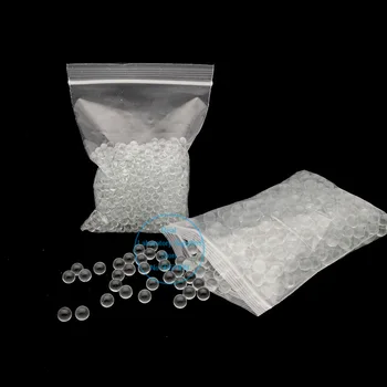  1000pcs / чанта DIA1mm-5mm Висока точност малки твърди антикипящи стъклени перли, устойчиви на пръски мини стъклени топки за лабораторно течно отопление