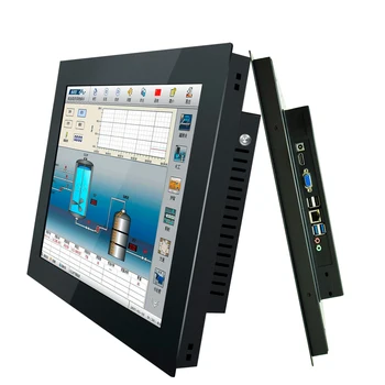 15.6 инчов вграден индустриален контрол All-in-one компютър мини таблетен компютър панел с резистивен сензорен екран за Win10 Pro / Linux