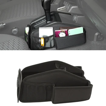 1PC Car Gear Shift чанта за съхранение Организатор тава за Suzuki Jimny 2019 2020 2021 2022 2023 JB64 JB74 Интериорен аксесоар Oxford Clot