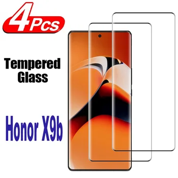 2 / 4Pcs закалено стъкло за Huawei Honor X9b 3D извито стъкло за защита на екрана