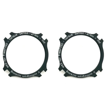 2Pcs Cnc алуминиева сплав заключване пръстен заключване пръстен за Cannondale Hollowgram Spider Lockring KP021/, Supersix Evo 2 аксесоари за велосипеди