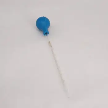 3ml Стъклена градуирана пипета с гумена крушка Lab Химия Капкомер Дозиране