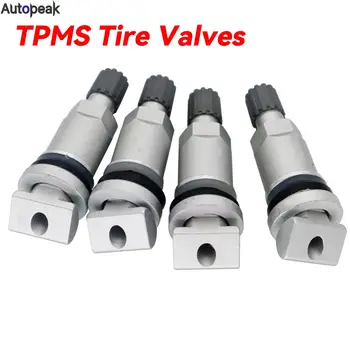 4x TPMS Комплект за подмяна на стъблата на клапаните на колелата Сензор за следене на налягането в гумите за BMW 1 2 3 Series X1 X2 X3 Jeep Volvo