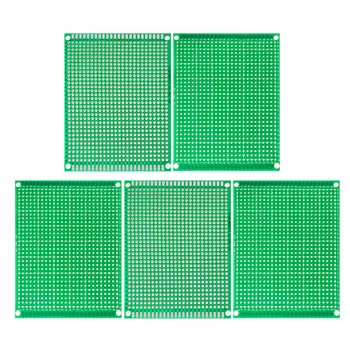 5PCS 7 * 9CM едностранна платка за печатни платки прототипна платка зелена универсална платка DIY комплект