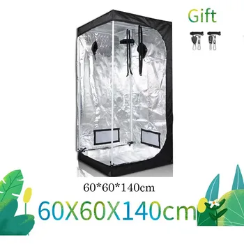 60X60Cm 600D Висококачествена кутия за отглеждане на растения Палатка за отглеждане на палатка Growbox Тъмна стая за LED Grow Light Green House Plants Flower