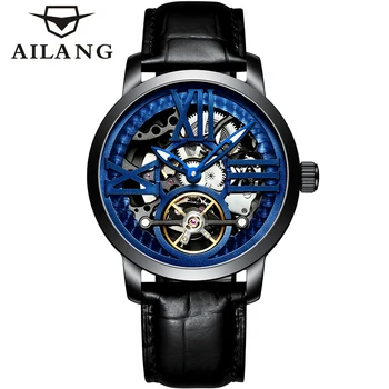 AILANG Луксозни личностни кварцови мъжки часовници Топ марка 2023 Нов моден кух механичен часовник за мъже водоустойчив часовник Reloj