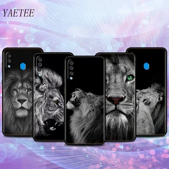 Animal Lions случай за Samsung Galaxy A50 A70 M31 M30s M62 A40 A30 A50s A20e A20 S A10 Черен капак меки силиконови черупки за телефони