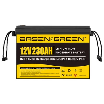 Basen Eu Stock акумулаторна преносима 12v 100ah 200ah 230ah 280ah 300ah Deep Cycle литиево-желязна батерия