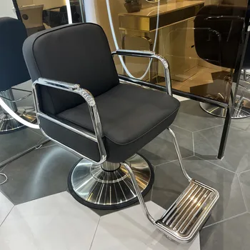 Beauty Въртящи се бръснарски столове Шампоан за лице Луксозен фризьорски бръснарски столове Козметичен модерен шезлонг Barbier мебели SR50BC