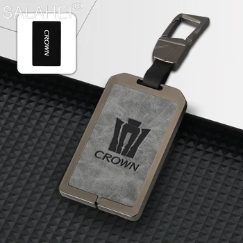  Car Card Key Case Cover Protection Bag Holder Shell Fob For Toyota Crown Corolla 12/13/14 Generation Keychain Remote Accessories