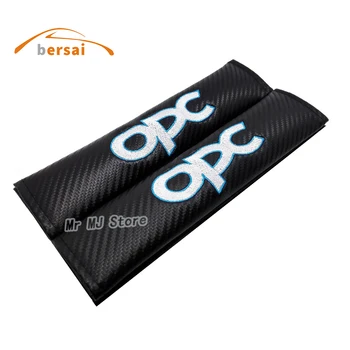 Carbon Fiber Seat Belt Cover Shoulder Pad Car Styling за OPEL OPC Corsa Astra G H J Mokka Zafira B Meriva Аксесоари за предпазни колани