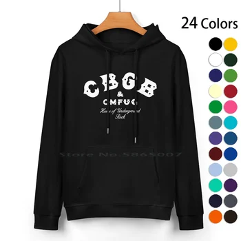 Cbgb & Omfug Pure Cotton Hoodie Sweater 24 цвята Най-новата група Реколта пънк ретро филм The Cramps Деби Хари китара Ню Йорк