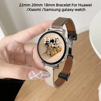 Cow Leather Watchband За Huawei часовник GT4 GT3 GT2 pro 42mm 46mm Спортна каишка за Huawei часовник 4 3 18mm 22mm 20mm Correa гривна
