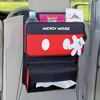 Disney столче за кола обратно организатор тава пътуване кола съхранение организатор подложка чанта със сгъваема маса кола боклук може авто аксесоари