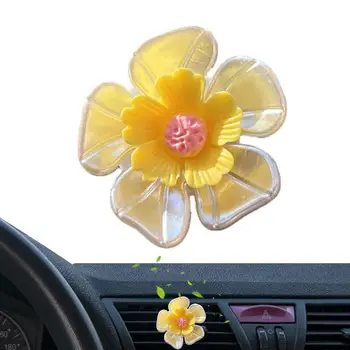 Flower Car Vent Клипове Интериор на автомобил Въздушен контакт Клипове Shell цветни цветни ароматизатори за кола Vent клипове Автомобилен аромат дифузьор