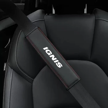 for Suzuki IGNIS 1Pcs Предпазен колан за кола Защитен капак Мек предпазен колан Защита на рамото Подложка за подложка за предпазен колан