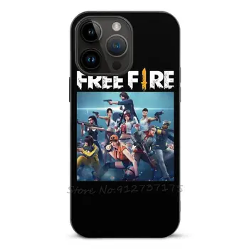 Free Fire Essential Fashion Fiber Skin Case Телефон Case За Apple Iphone 14 13 12 11 Plus Pro Max Mini Xr 7 8 Cover Free Fire
