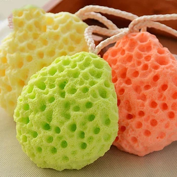 Honeycomb Shape Новородено Бебе Детски Гъба за баня Четки Масаж Бебешки душ Ексфолиращ скрубер за почистване на лицето на тялото Най-нови