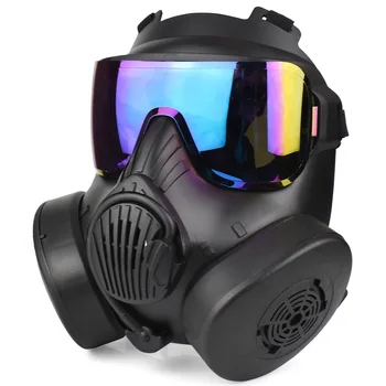 M50 Двойна вентилаторна газова маска Airsoft Hunting CS Тактическа защитна маска за цяло лице
