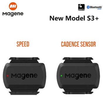 Magene Cadence Sensor Speed S3+ Скоростомер ANT+ Bluetooth компютър Съвместим с Garmin IGP Bryton Bike Computer Wireless