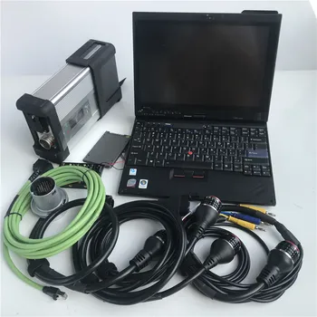 Mb Star C5 V2023.12 Офлайн / онлайн програмиране OBD Wifi инструмент с 90% нов лаптоп X200T сензорен екран 360gb SSD пълен комплект 5 кабела