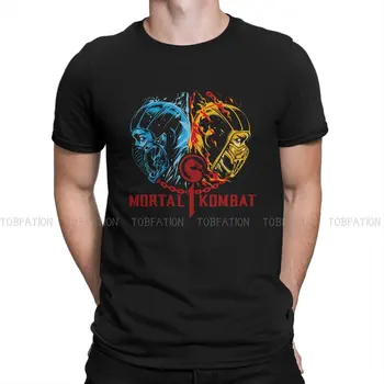 MK O Neck TShirt Mortal Kombat бойна игра Плат Оригинална тениска Мъжки върхове Мода Пухкави