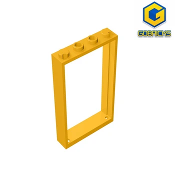 MOC ЧАСТИ GDS-874 Врата, рамка 1 x 4 x 6 с 2 отвора, съвместими с LEGO 60596 30179 Сглобява градивни блокове Технически играчки