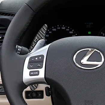 Paddle Shifter Extension Covers, ABS Carbon Fiber Steering Paddle Shifter Extension за Lexus IS IS250 IS300 IS350 2006-23
