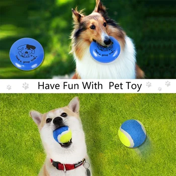 PAWZRoad 6pcs/Set Pet Toy Professional Outdoor Pet Dog Daily Use Product for Dog Car Belt Bottle Gutel Ball Flying Disc Poo Bags