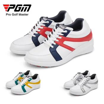 PGM голф обувки дамски водоустойчиви обувки клин цвят блокиране обувки вътрешни повишаване нехлъзгане