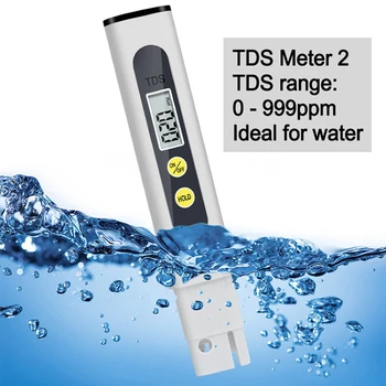Portable TDS тест за качеството на водата писалка Цифров водомер филтър измерване на качеството на водата чистота тестер за аквариум басейн