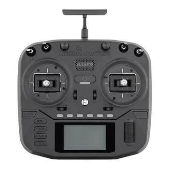 RADIOMASTER Боксерна зала Кардани Радиоконтролер Пластмасов режим 2 (ELRS) За RC Drone с калъф за носене