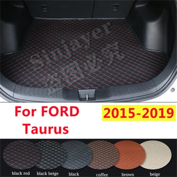 SJ Подложка за багажник за кола по поръчка за FORD Taurus 2019 2018 2017 2016 2015 Водоустойчив AUTO опашка багажник тава товарен килим подложка протектор