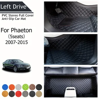 TEGART 【LHD】За Volkswagen За Phaeton(5seat) 2007-2015 Трислойна PVC стерео пълна покривка против хлъзгане на кола