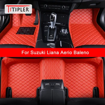 TITIPLER Персонализирани стелки за кола за Suzuki Liana Aerio Baleno Авто аксесоари Foot Carpet