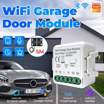 Tuya Smart WiFi Garage Door Opener Controller App Гласово дистанционно управление Switch Работа с Alexa Google Home Assistant Yandex Alice