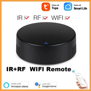 Tuya WiFi IR RF 433MHz дистанционно управление Alexa Google Voice APP Control TV / вентилатор / климатик Smart IR универсално дистанционно управление