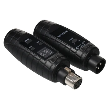 UHF кабелен към безжичен микрофон конвертор предавател & приемник съвместим с динамичен / кондензатор микрофон