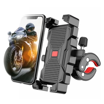 Universal 4.7-6.9 инчов удароустойчив колоездачна скоба велосипед мотоциклет скутер велосипед кормило телефон стойка притежателя за Xiaomi IPhone