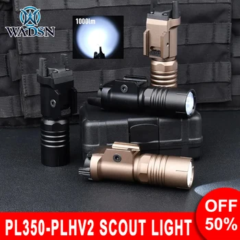 WADSN PL350-PLHv2 скаутска светлина 1000lumen метал тактически фенерче лов LED лампа пистолет скаут светлина за пистолет Gloc17 20mm релса