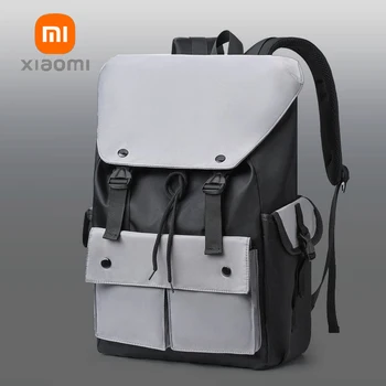 Xiaomi стилен множество джобове раница голям капацитет Daypack колеж компютър лаптоп чанта случайни водоустойчиви пътни чанти