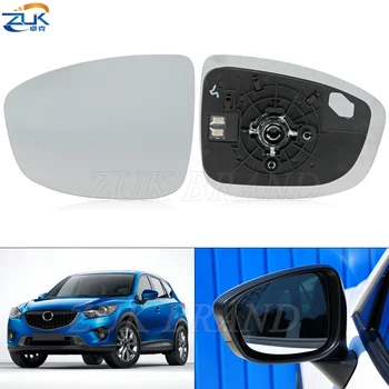 ZUK Аксесоари за кола Външни части Врата Външно огледало за обратно виждане Странични странични очила Отоплителни лещи за Mazda CX-5 CX5 KE 2013 2014