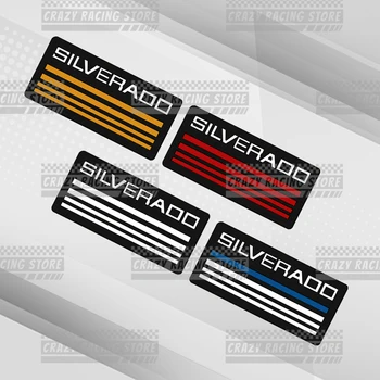 Автомобилни значки за Chevrolet SILVERADO Емблема на багажника Метални 3D стикери Стикери за тяло Декор Стайлинг