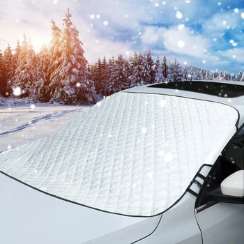 Автомобилно предно стъкло Снежен щит за камион SUV Ван кола Слънцесянка Cover Устойчив на атмосферни влияния Предно стъкло Cover Аксесоари за снежна покривка