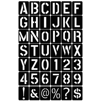 английски буквено-цифров символ шаблон писмо мухъл за DIY декори Дропшипинг