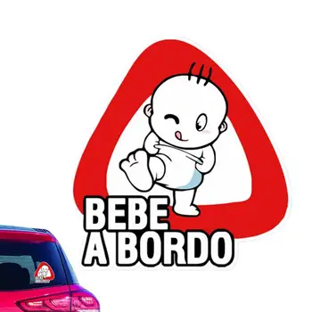 Бебе на борда Decal кола Decals безопасност броня стикер водоустойчив предупредителни знаци бебе на борда авто прозорец стикер кола аксесоари