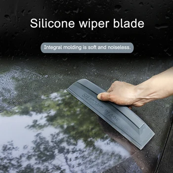 Без надраскване Мек силикон Удобен гумен Инструменти за облепяне на автомобили Вода прозорец чистачки сушилня острие чисти остъргване филм скрепер аксесоари
