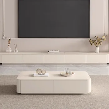бял стил телевизионни конзоли кабинет дървени преносими развлечения телевизионна стойка хол Fernseher Schrank мебели за дома MQ50DS